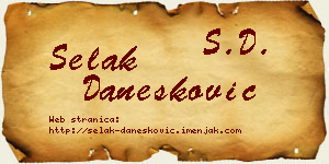 Selak Danesković vizit kartica